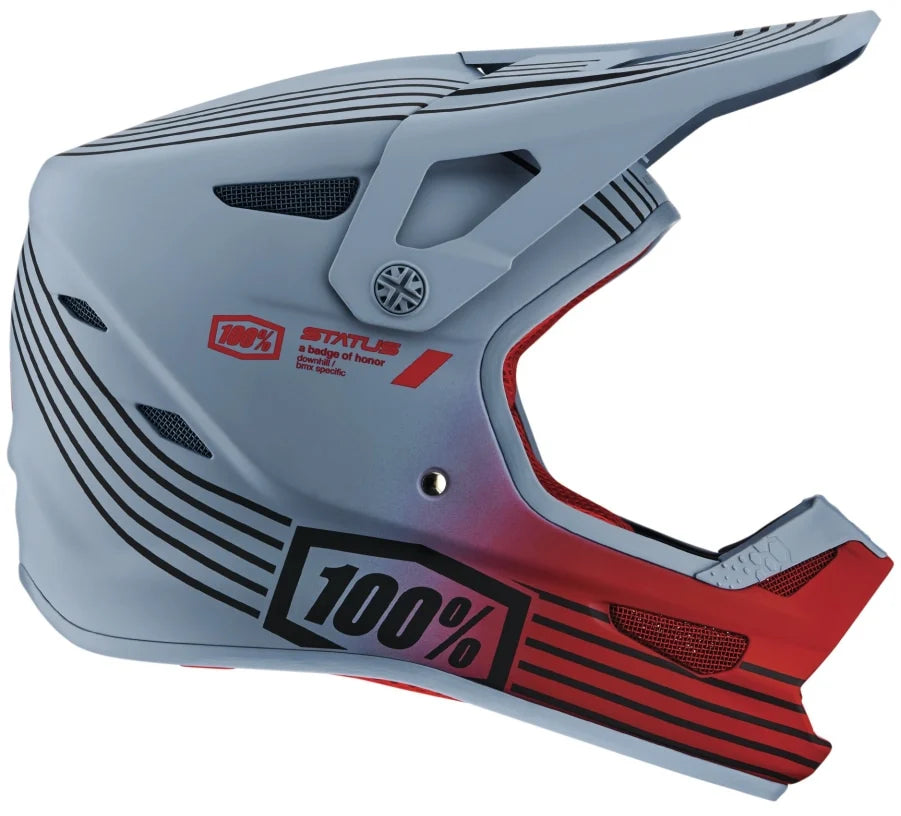 100% Status Helmet Caltec / Grey
