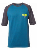 Fox Racing Men's T-shirt Moth SS Raglan heather maui blue