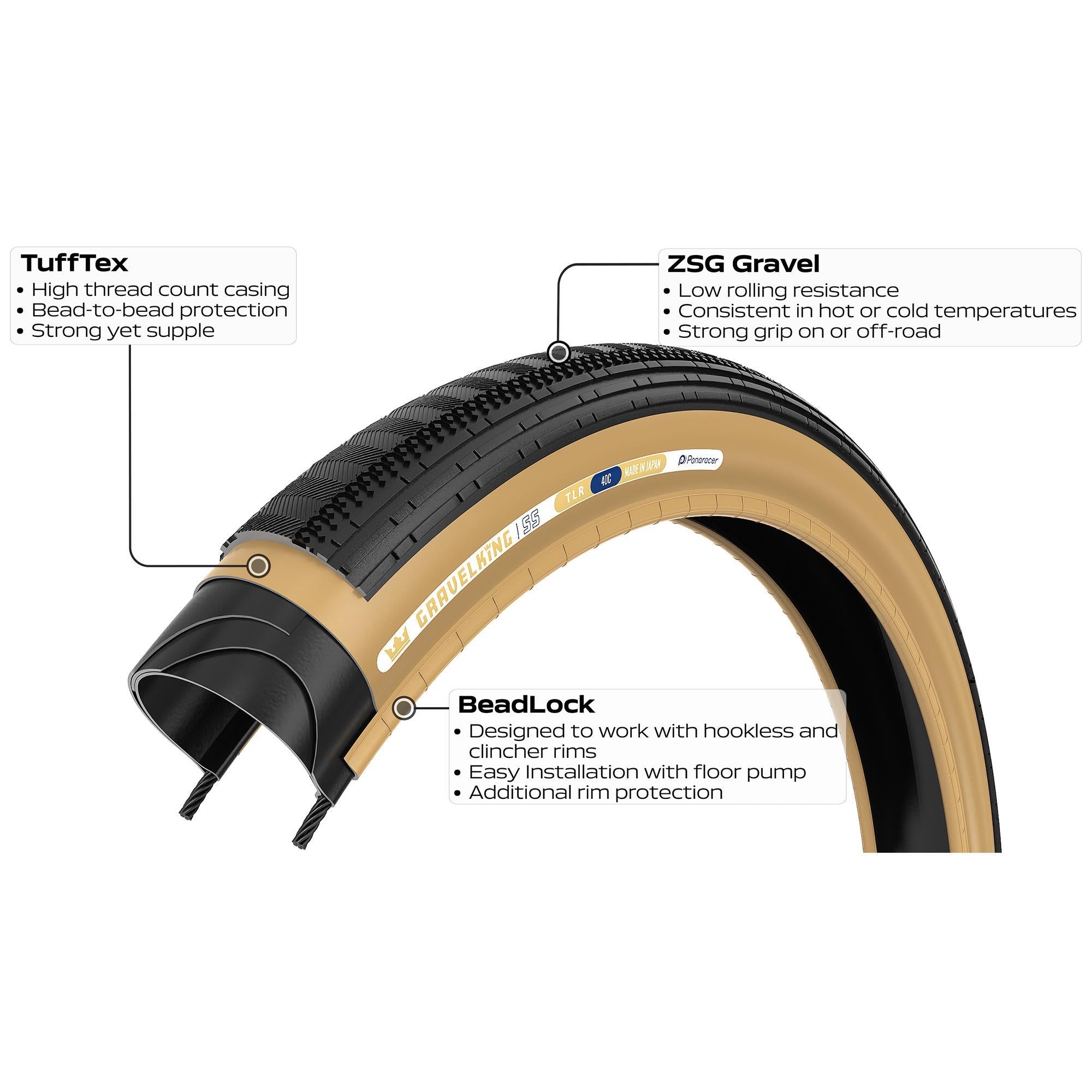 Panaracer TLR GravelKing SS TLR Gravel Tyre