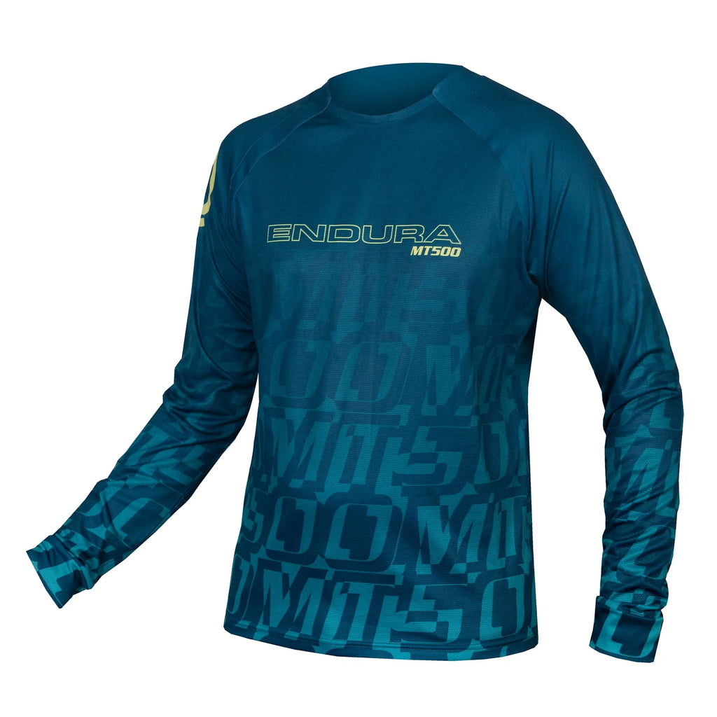 Endura MT500 MTB Long Sleeve Print Tee LTD - Blueberry