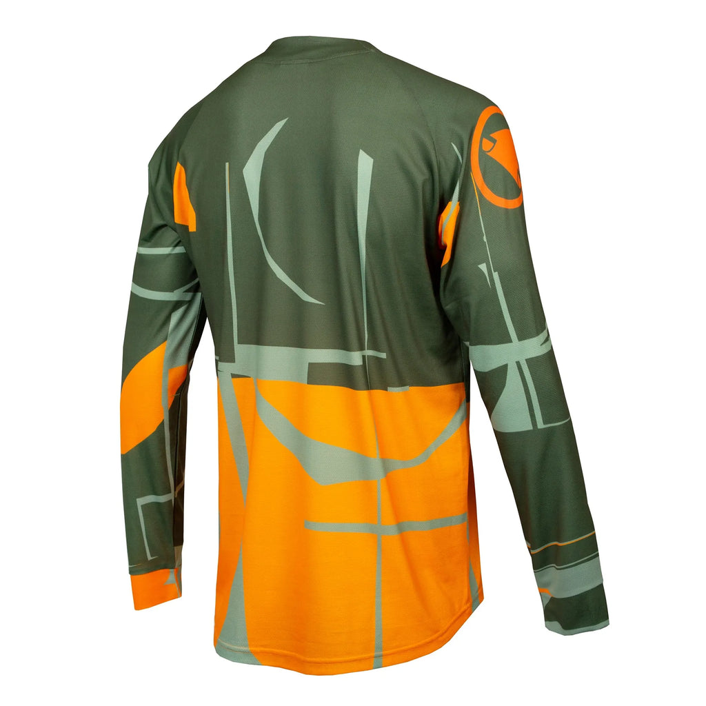 Endura MT500 MTB Long Sleeve Print Tee LTD - Olive Green