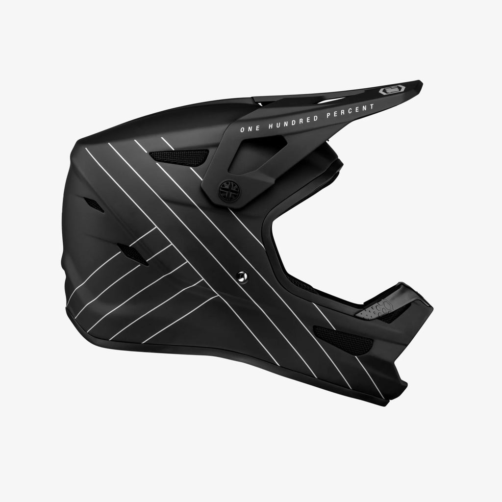 100% Status Full Face Helmet - Black
