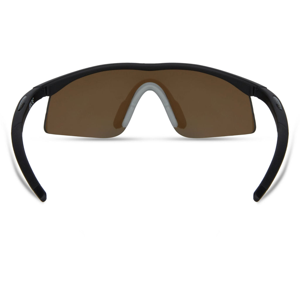 Madison D'Arcs Compact Matt Black Sunglasses 3 Lens Pack - Dark / Amber / Clear