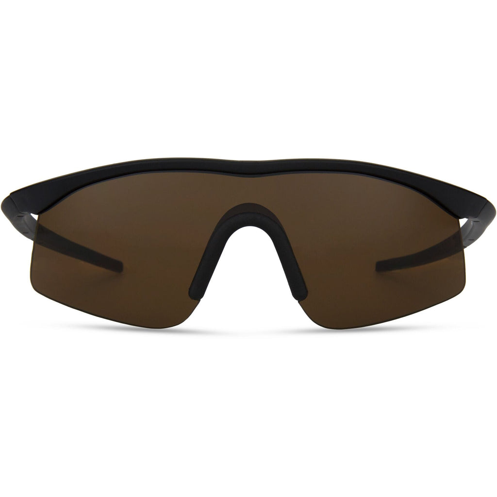 Madison D'Arcs Compact Matt Black Sunglasses 3 Lens Pack - Dark / Amber / Clear