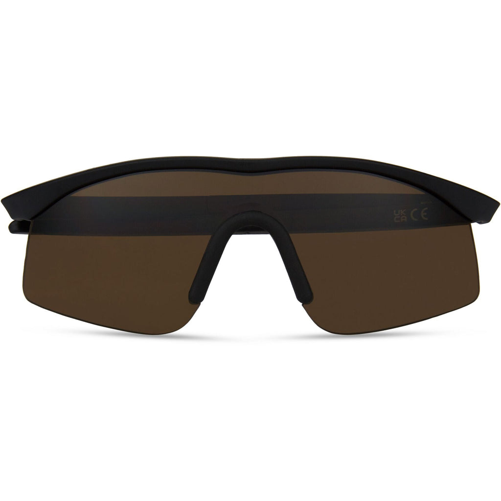 Madison D'Arcs Compact Matt Black Sunglasses 3 Lens Pack - Dark / Amber / Clear