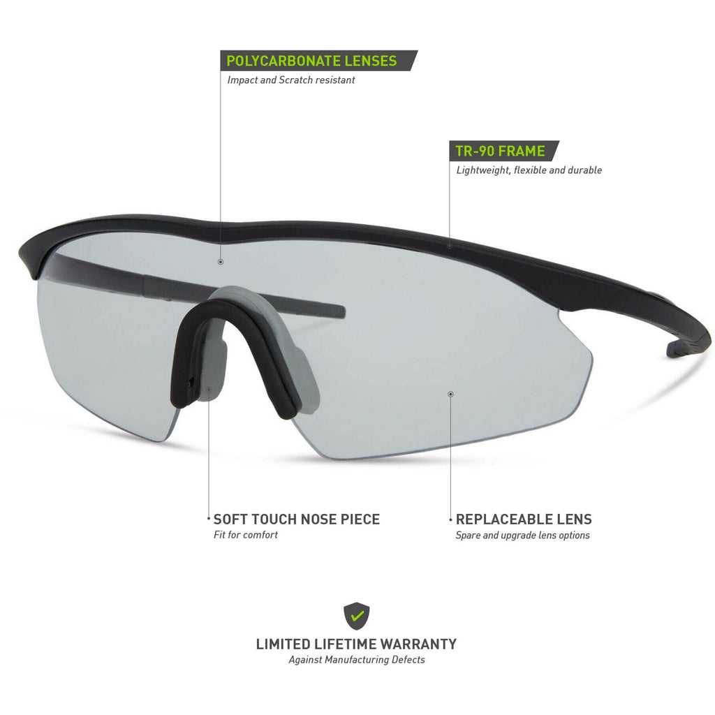 Madison Shields Matt Black Sunglasses - Clear Lens