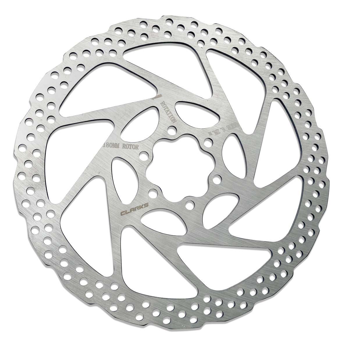 Clarks CL-027 E-Bike Stainless Steel 6 Bolt Rotor - 180mm