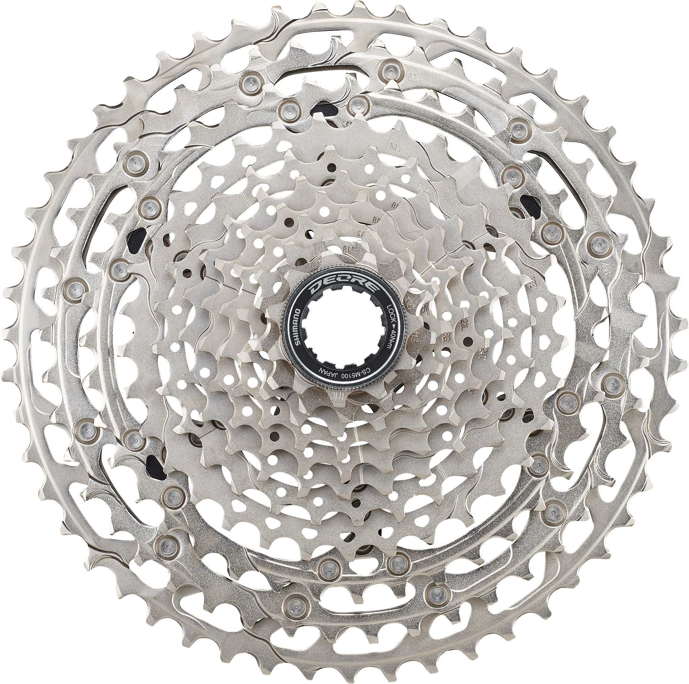 Shimano Cassette Sprocket - CS-M5100 Deore 11-speed cassette, 11-51T