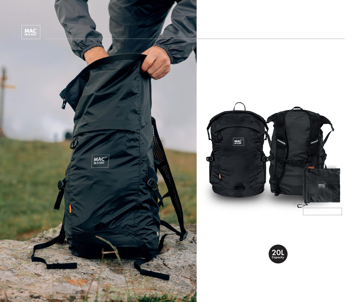 MAC in a SAC Travelite Packable Waterproof Backpack