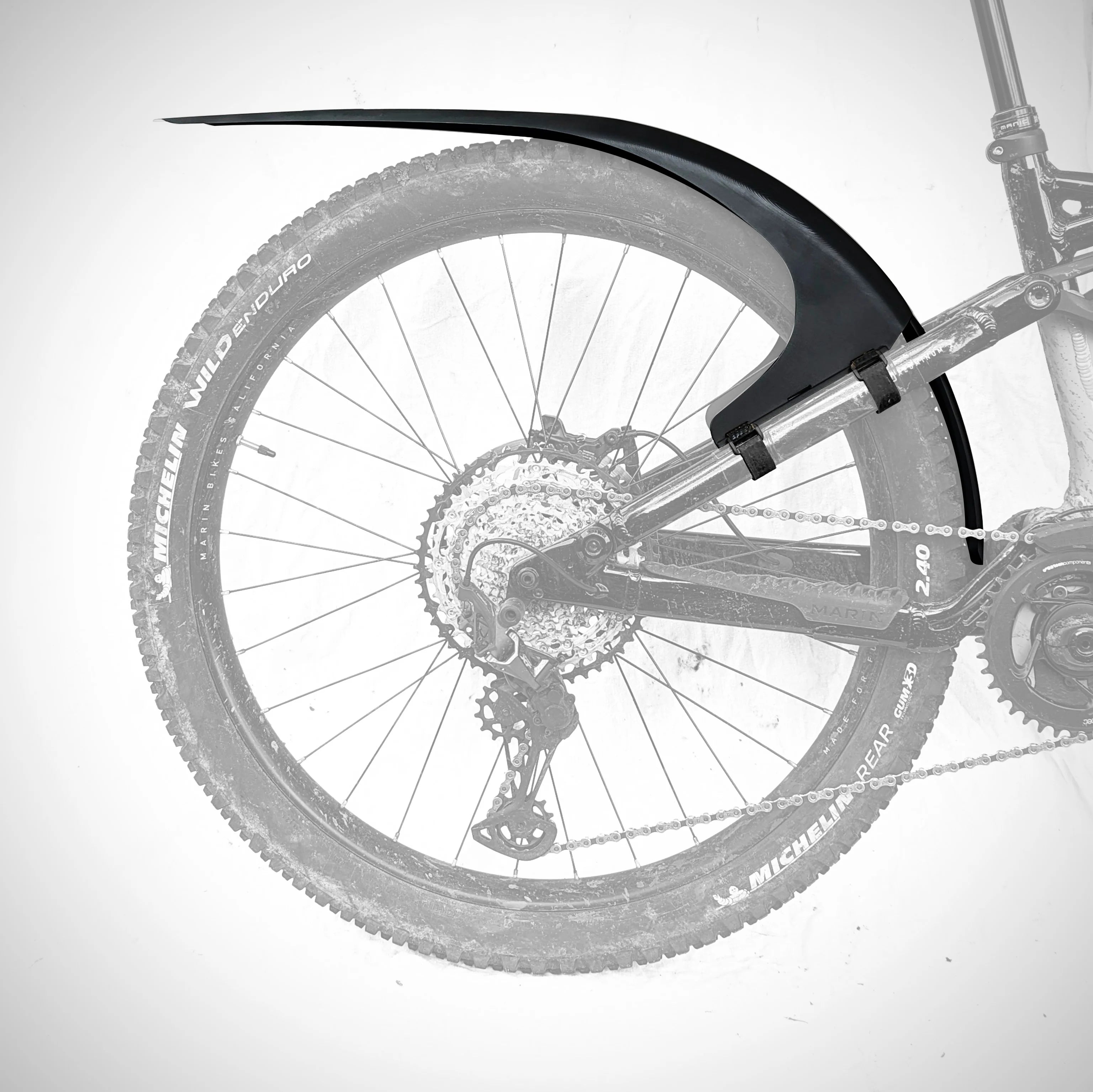 Mudhugger Bike Mudguard - MK2 Large Rear Mountain Bike Mud Guard