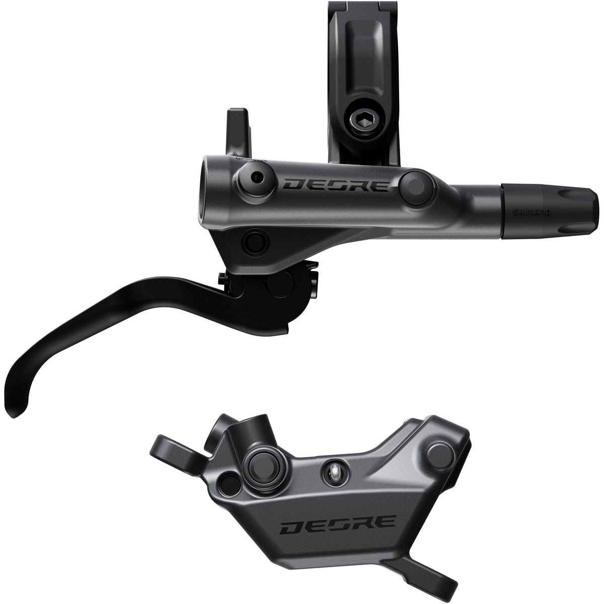 Shimano BR-M6220 Deore 4 pot bled brake lever/post mount calliper, 1700 mm hose - Rear