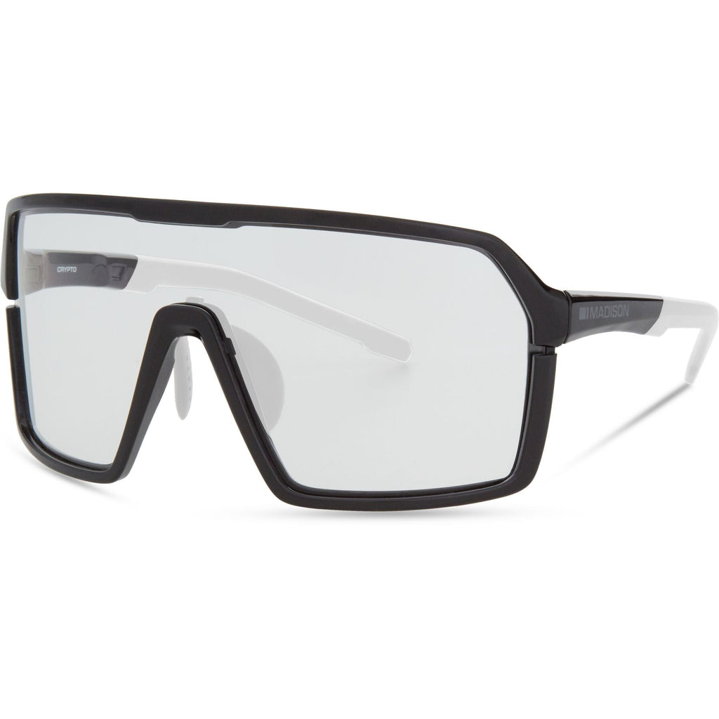 Madison Crypto Gloss Black Sunglasses - Clear Lens
