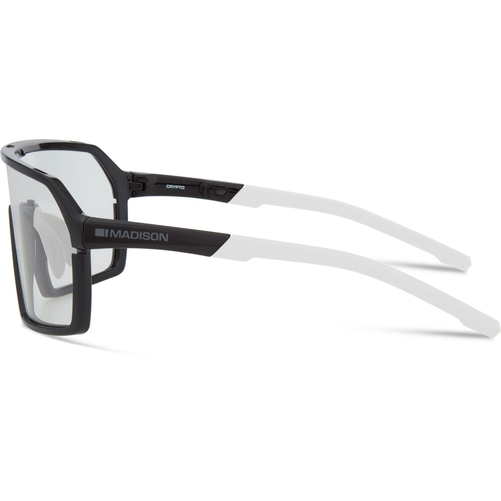 Madison Crypto Gloss Black Sunglasses - Clear Lens