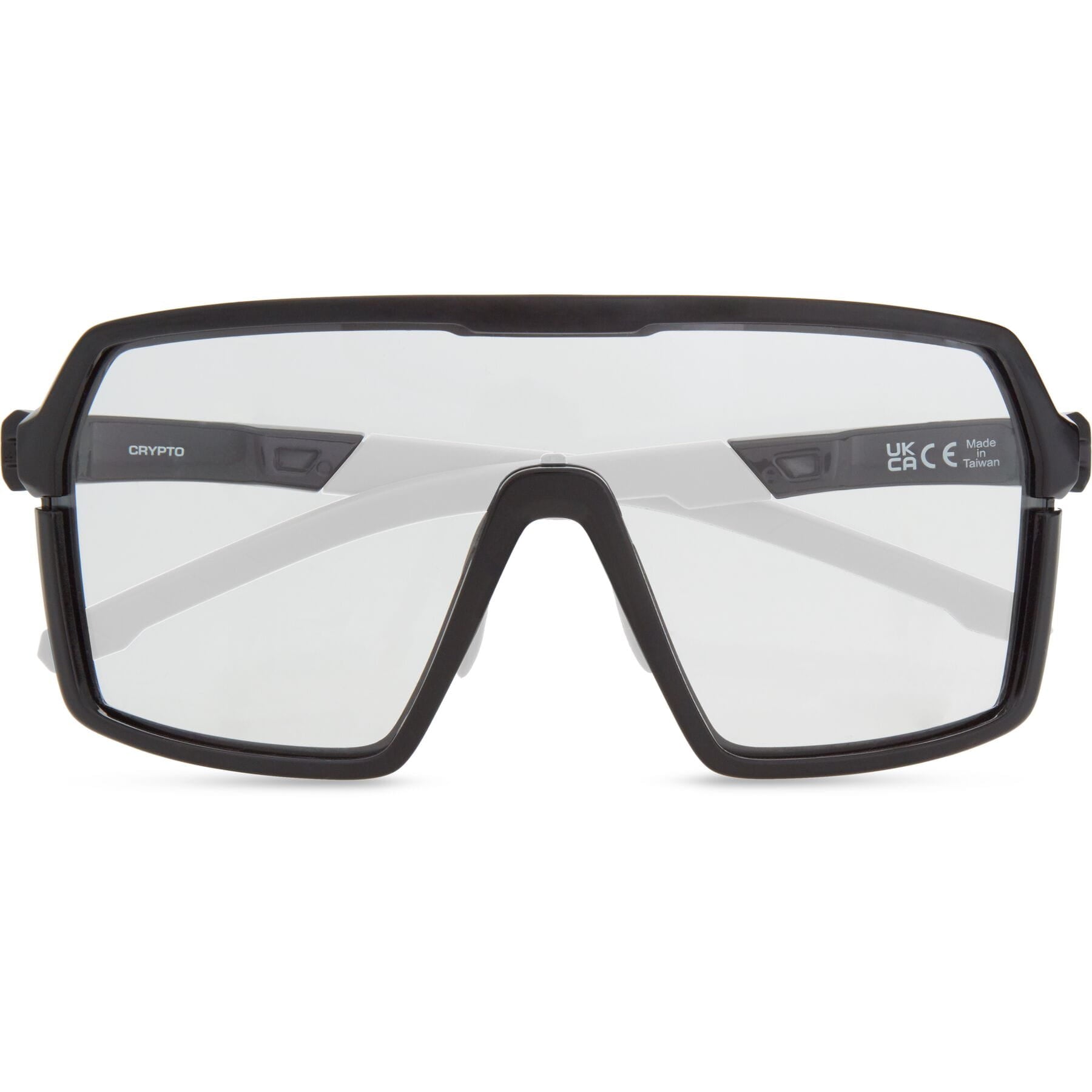Madison Crypto Gloss Black Sunglasses - Clear Lens