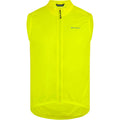 Madison Flux Men's Ultra Packable Waterproof Gilet, hi viz yellow