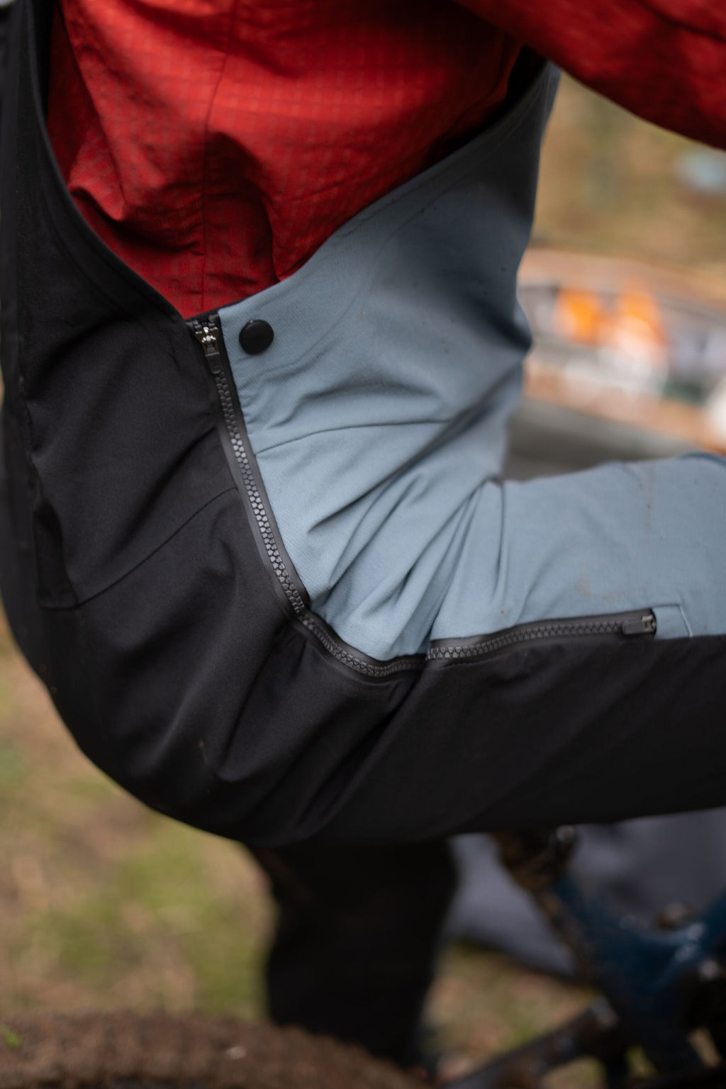 Madison -DTE 4 Season DWR Bib Trousers, airforce grey / black