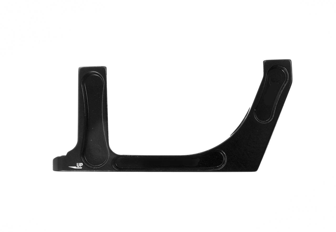 Aztec Adapter for post type calliper to flatmount fork, 180 mm rotor