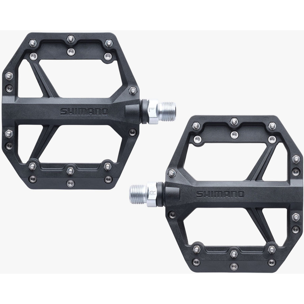 Shimano PD-GR400 flat pedals, resin with pins, black
