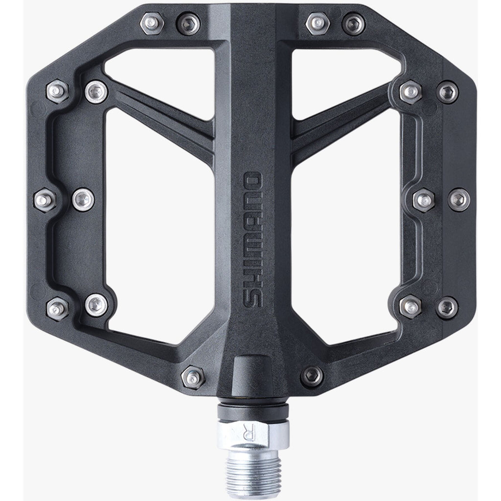 Shimano PD-GR400 flat pedals, resin with pins, black
