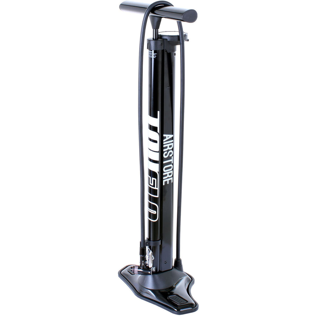TRUFLO - Airstore track pump with auxillary storage cylinder for tubeless tyres
