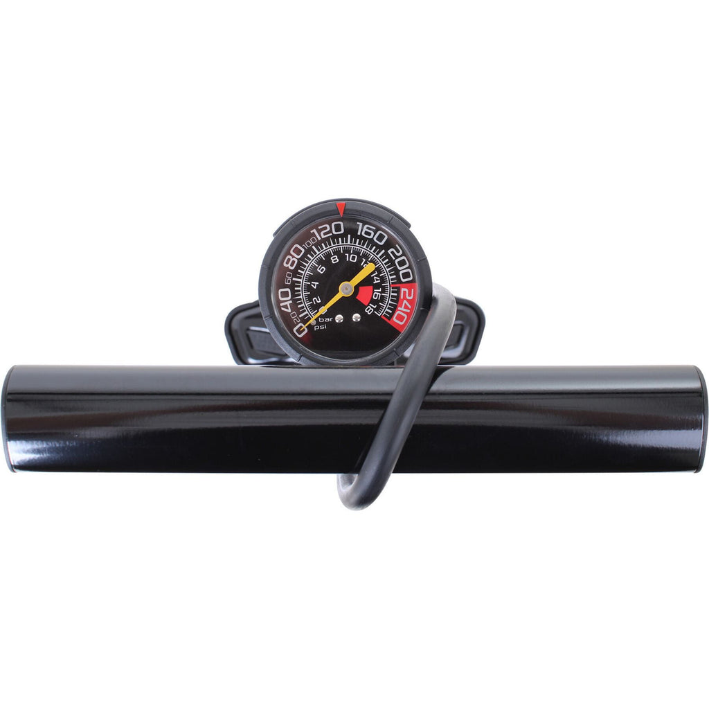 TRUFLO - Airstore track pump with auxillary storage cylinder for tubeless tyres