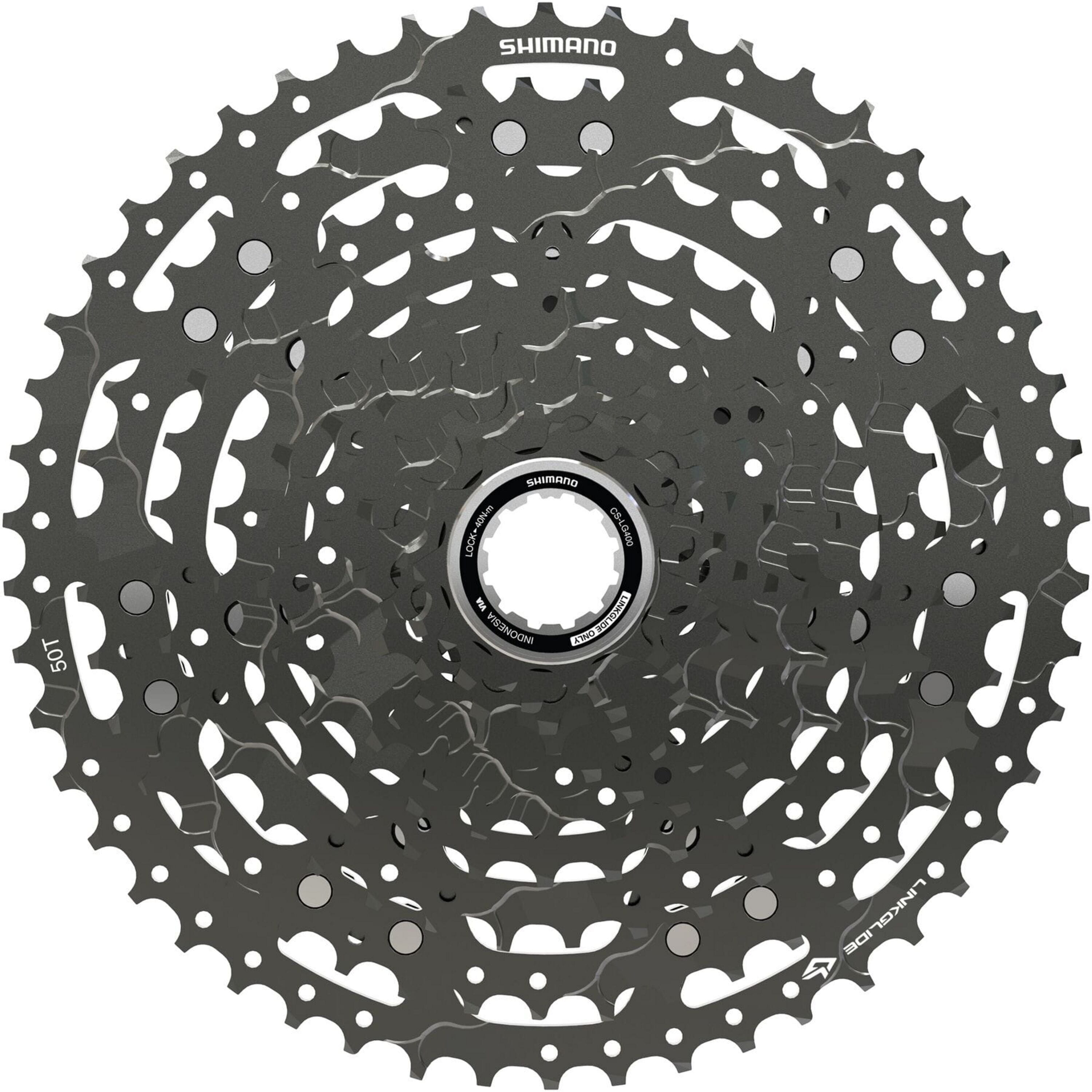 Shimano Cassette Sprocket - CS-LG400-11 CUES Link Glide cassette, 11-speed, 11 - 50T